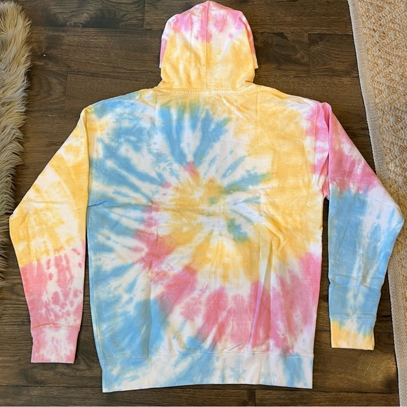 NWOT BSR By Samii Ryan All I Want Multicolor Tie Dye Hoodie - Picture 3 of 5